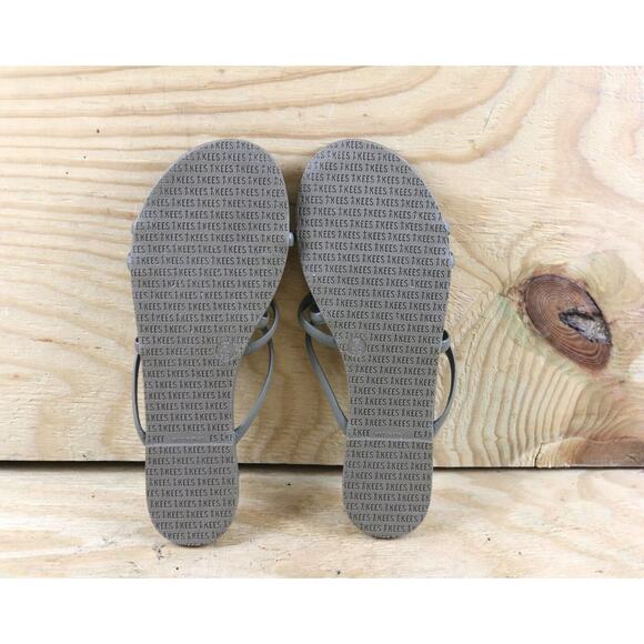 Tkees Sandals Womens 8 Green Vegan Leather Sloane Slip Ons New - Picture 7 of 8